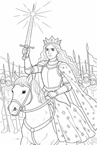 legendy krakowskie do kolorowania: księżniczka wanda